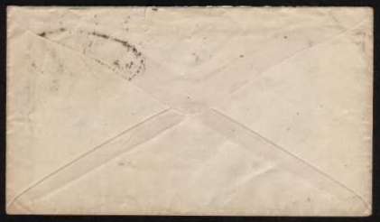 view larger back view of image for 3d Rose from Plate 5 lettered 'K-A' on complete envelope to LITCHFIELD, CONN, USA cancelled with a very firm LIVERPOOL S. D. (South District??) duplex dated 9 MY 71
