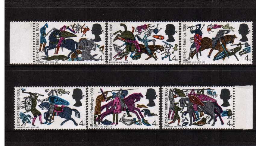 view more details for stamp with SG number SG 705pg-710pg