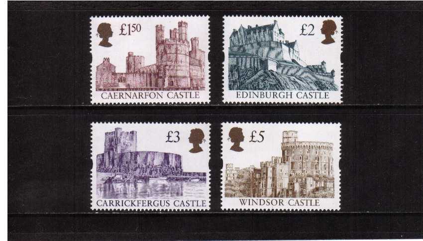 view larger image for SG 1993-1996 (1997) - Elizabeth II - Catles - 'Gold Head' Enschede Printings castles set of four.