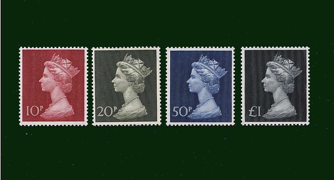view larger image for SG 829-831b (1970) - Elizabeth II <br/>
 Machin - Square High Values <br/>Definitive set of four