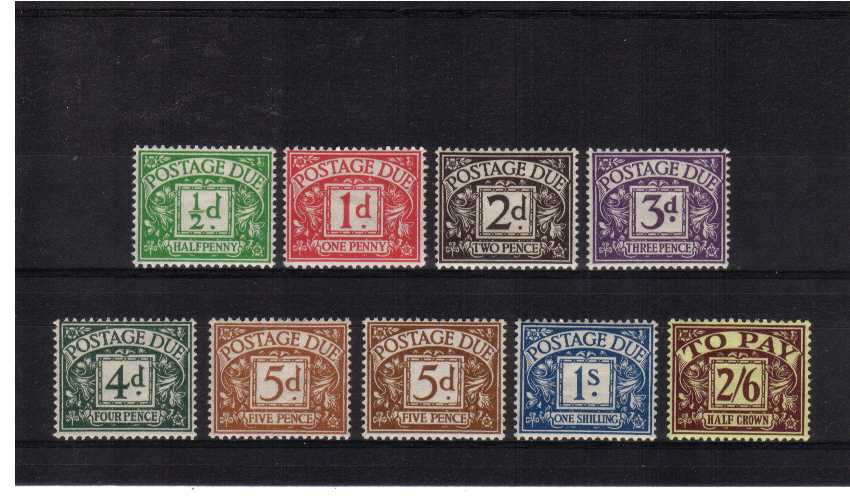 view larger image for SG D19-D26 (1936) - Fine lightly mounted mint set of eight plus the 5d Yellow-Brown shade. SG Total Cat for singles �492