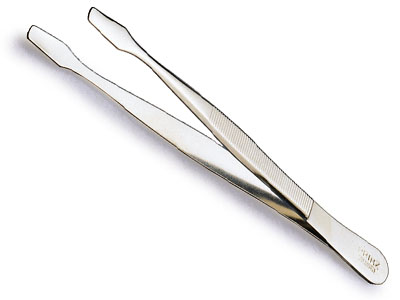 view larger image for PR1010 () - Prinz 1010 small tweezers<br/>
Spade End - 120mm long<br/>
supplied with sheath
