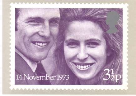 view larger image for PHQ No.4 (1973) - Royal Wedding - Anne - Mark single