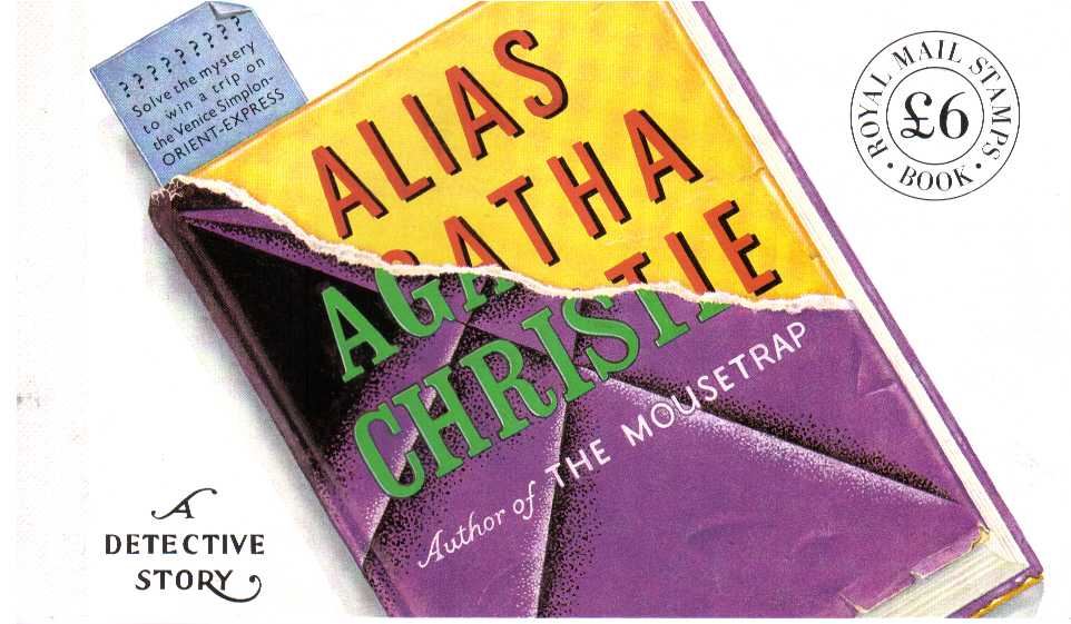 British Stamps Prestige Booklets Item: view larger image for SG DX12 (1991) - £6 - 'Alias Agatha Christie'