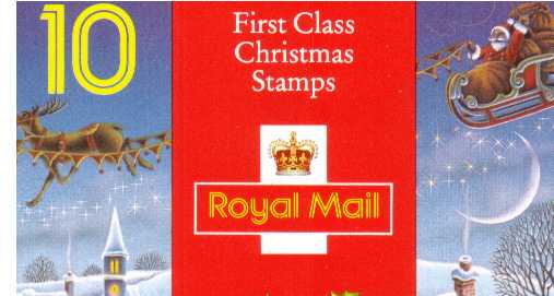British Stamps Christmas Booklets Item: view larger image for SG LX4 (1993) - £2.50 - Containing ten 25p (SG1791)