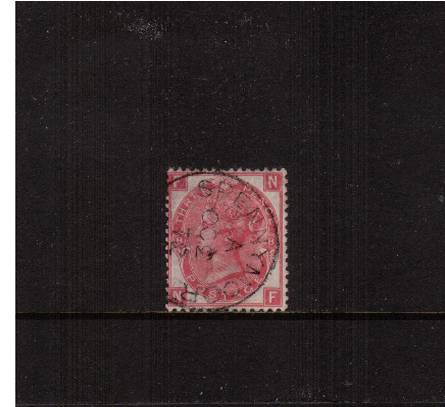 view larger image for SG 103 (1872) - 3d Rose from Plate 8 lettered ''N-F''<br/>
A superb fine cancelled with a<br/> SPENNYMOOR CDS dated OC 2 72
<br/>SG Cat £60+75%=£105

<br/><b>J2016</b>