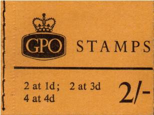 British Stamps QE II Stitched Pre Decimal Booklets Item: view larger image for SG N22 (1965) - 2/- Booklet<br/>
Dated October 1965