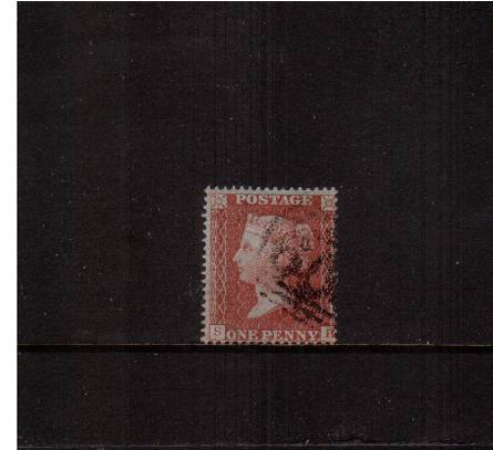 view larger image for SG 26 (1855) - 1d Red-Brown- Blued Paper - Die II - Large Crown - Perf 16. 
Lettered ''S-B''. A very fine used stamp cancelled clear of profile. SG Cat £130