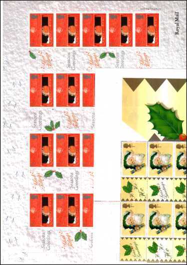 view larger image for SG LS2 - SG LS3 (2000) - LS2 + LS3 Christmas pair of sheets inscribed along the edge POST OFFICE 2000 superb unmounted mint. A scarce pair of sheets.