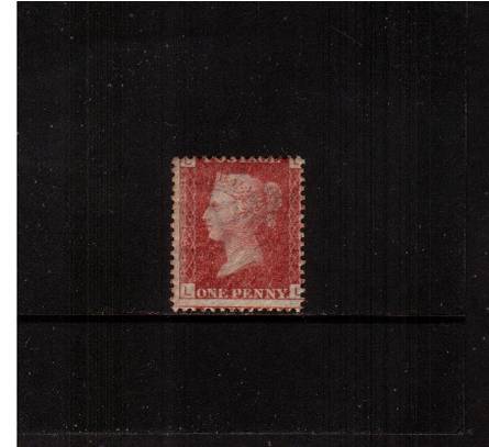 view larger image for SG 43 (1864) - 1d Rose-Red from Plate 148
lettered ''L-L'' <br/>
A lightly mounted mint single
<br/><b>XZX</b>
