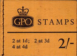 British Stamps QE II Stitched Pre Decimal Booklets Item: view larger image for SG N26 (1966) - 2/- Booklet<br/>
Dated October 1966
<br/><b>QJK</b>