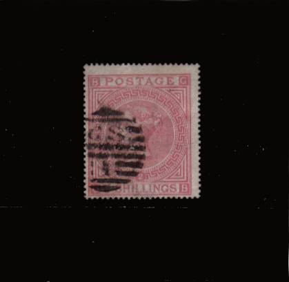 view larger image for SG 126 (1874) - 5/- Rose from Plate 2 lettered ''G-B''<br/>
A superb fine used single from the better Plate.<br/>
SG Cat £1500

<br/><b>QBQ</b>