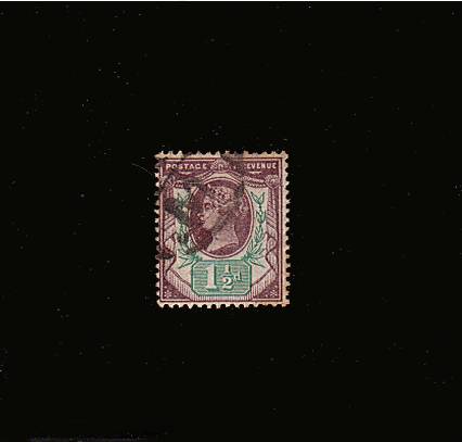 view larger image for SG 198 (1887) - 1½d Dull Purple and Pale Green<br/>
A good used stamp.
<br/>SG Cat £8
<br><b>QBQ</b>