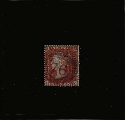 view larger image for SG 17 (1854) - 1d Red-Brown - Blued Paper - Die I - Small Crown - Perf 16<br/>Lettered ''S-C''<br/>
A superb fine used stamp cancelled with a LONDON ''76'' for NEW CROSS. Pretty stamp!

<br/>SG Cat £35
<br><b>QBQ</b>