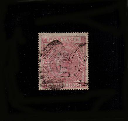 view larger image for SG 127 (1874) - 5l- Rose from Plate 2 Lettered ''D-E''<br/>
A good sound used stamp with no faults. 
<br/>SG Cat £1500
<br><b>QBQ</b>