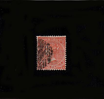 view larger image for SG 79 (1862) - 4d Bright Red from Plate 3 (no hairlines) lettered ''O-H''
<br/>A good fine used bright stamp.
<br/>SG Cat £170
<br/><b>QBQ</b>