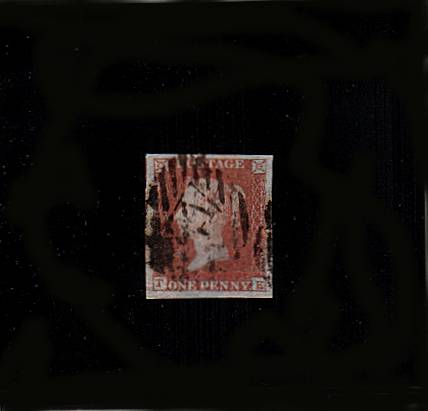 view larger image for SG 8 (1841) - 1d Pale Red lettered 'T-K'<br/>
A good used four large margined stamp.
<br/>SG Cat £35<br/><b>QBQ</b>