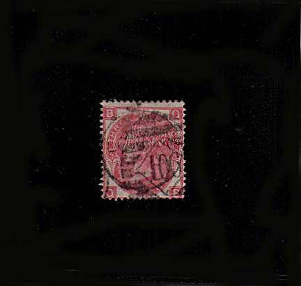 view larger image for SG 103 (1870) - 3d Rose - Watermark Spray from Plate 6 Lettered ''Q-B''
<br/>A good used stamp with a couple of nibbled perfs.<br/>
SG Cat £70
<br><b>QEQ</b>
