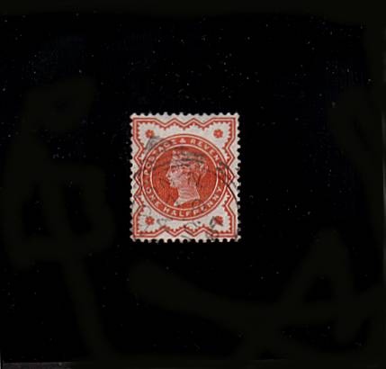 view larger image for SG 197 (1887) - ½d Vermilion<br/>
A good fine used single 
<br><b>QBQ</b>