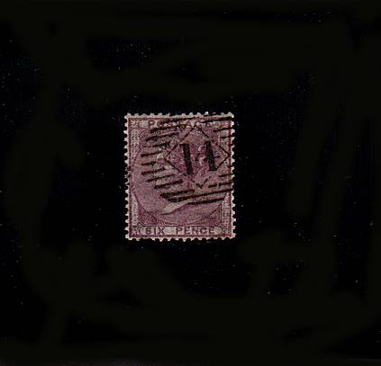 view larger image for SG 69 (1856) - 6d Deep Lilac<br/>
A fine used stamp with a rich, <br/>deep colour and a short perf.<br/>
SG Cat £175
<br><b>QBQ</b>
