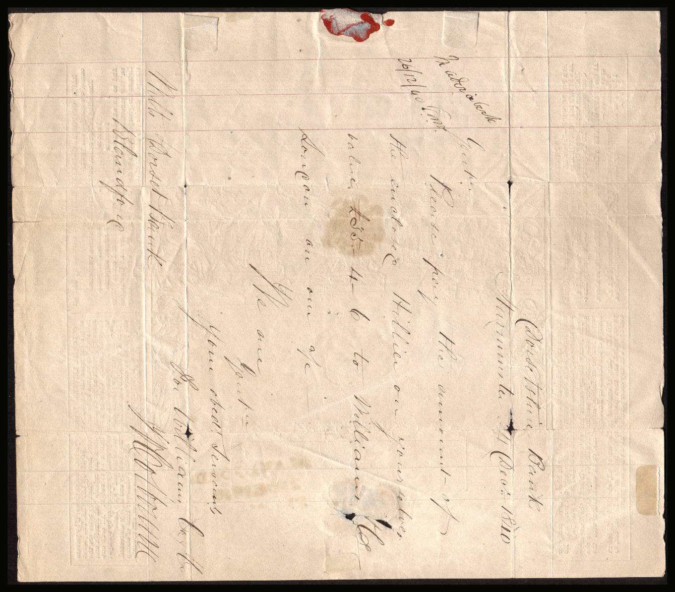 view larger back view of image for 1d Lettersheet<br/>
A locally used lettersheet from BLANDFORD used on Christmas Eve, 24th December 1840 
<br/>SG ME 1 and Catalogued at £550
<br><b>QBQ</b>