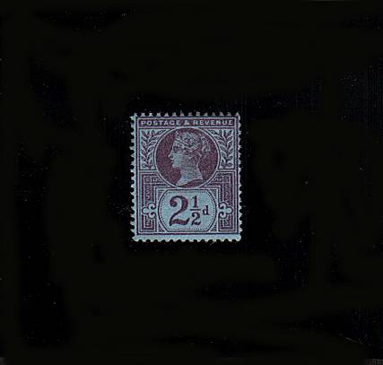 view larger image for SG 201 (1887) - 2½d Purple on Blue<br/>
A good mounted mint stamp.<br
SG Cat £25 
<br><b>QBQ</b>