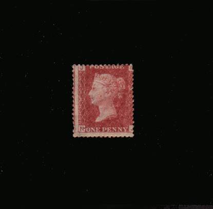 view larger image for SG 43 (1864) - 1d Rose-Red from Plate 89 lettered ''N-J''
<br/>A lightly mounted mint single
<br/>SG Cat £60
<br><b>QBQ</b>