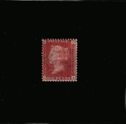 view larger image for SG 43 (1864) - 1d Rose-Red from Plate 116 lettered ''O-A''
<br/>A lightly mounted mint single on  thin paper,
<br/>SG Cat £100
<br><b>QBQ</b>
