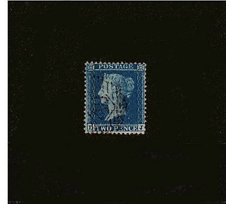 view larger image for SG 34 (1855) - 2d Blue from Plate 6 - Large Crown - Perf 14<br/> 
Lettered ''D-J''. A pretty very fine used stamp.
<br/>SG Cat £70
<br><b>QQQ</b>