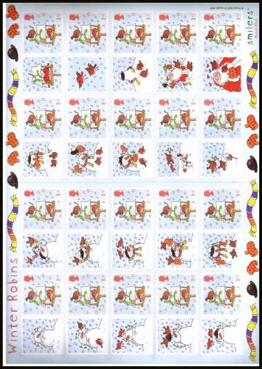 view larger image for SG LS14 (2003) - Christmas 2003 - 'Winter Robins'
