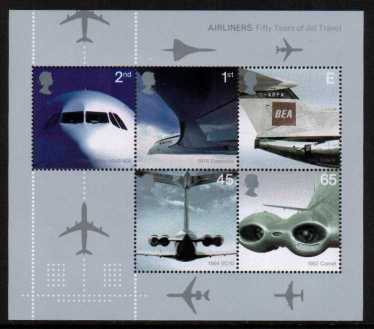 view larger image for SG MS2289 (2 May 2002) - Passenger Jet Aviation minisheet