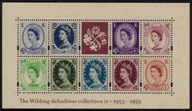 view larger image for SG MS2367 (20 May 2003) - 50th Anniversary of The Wilding Definitives - 2nd Issue<br/>minisheet