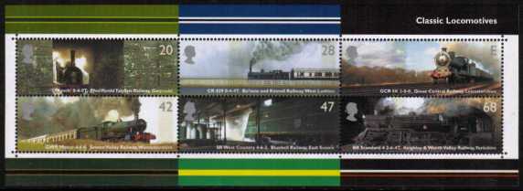 view larger image for SG MS2423 (13 Jan 2004) - Classic Trains minisheet