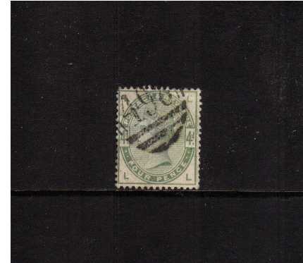 view larger image for SG 192 (1884) - 4d Green lettered 'L-L'<br/>A good fine used stamp with great colour.<br/>SG Cat £210