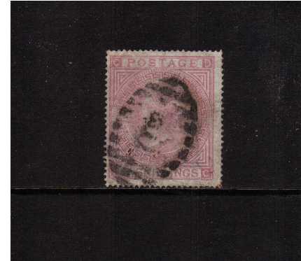 view larger image for SG 127 (1874) - 5/- Rose from Plate 2 lettered 'D-C'<br/>An average used condition stamp with a small corner crease.<br/>SG Cat £1500