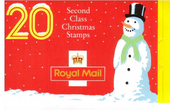 British Stamps Christmas Booklets Item: view larger image for SG LX1 (1990) - £3.40 - Containg pane 1526a