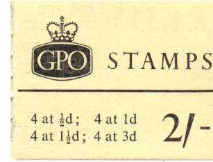 British Stamps QE II Stitched Pre Decimal Booklets Item: view larger image for SG N4 (1961) - 2/- Booklet <br/> Dated April 1961