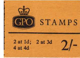 British Stamps QE II Stitched Pre Decimal Booklets Item: view larger image for SG N28p (1967) - 2/- Booklet <br/>PHOSPHOR - Dated April 1967