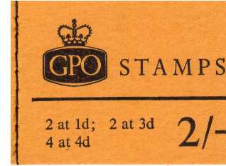 British Stamps QE II Stitched Pre Decimal Booklets Item: view larger image for SG NP29 (1968) - 2/- Booklet<br/>Dated August 1968