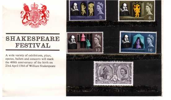 Stamp Image: view larger back view image for Shakespeare Festival