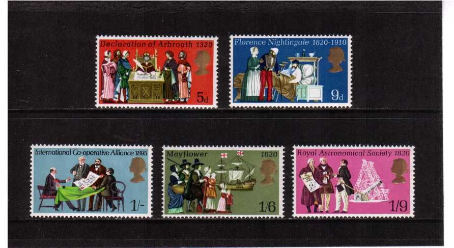 view more details for stamp with SG number SG 819-823