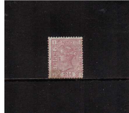 view larger image for SG 141 (1879) - 2½d Rosy Mauve from Plate 14 watermark Orb lettered 'J-I' an off centered stamp unmounted mint. SG Cat £425 for mounted.