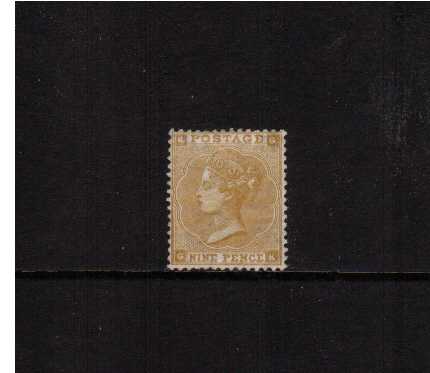 view larger image for SG 86 (1862) - 9d Bistre lettered 'G-K' A superb bright and fresh stamp lightly mounted mint stamp SG Cat £3750